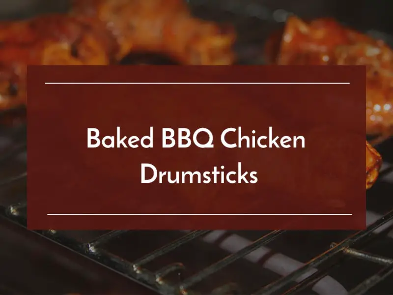 baked bbq chicken drumstick