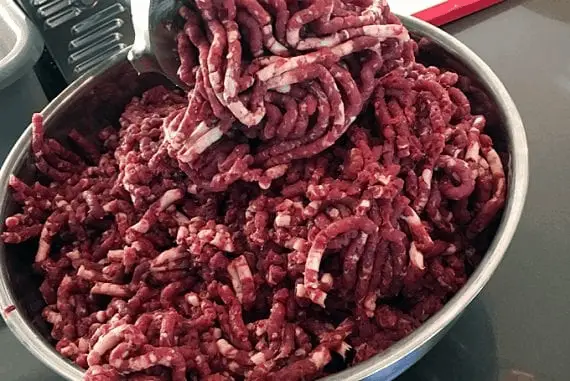 ground venison meat 