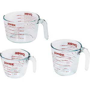 pyrex glass measuring cup set 