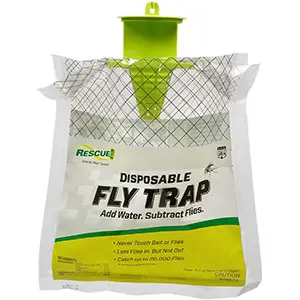 rescue! outdoor disposable hanging fly trap