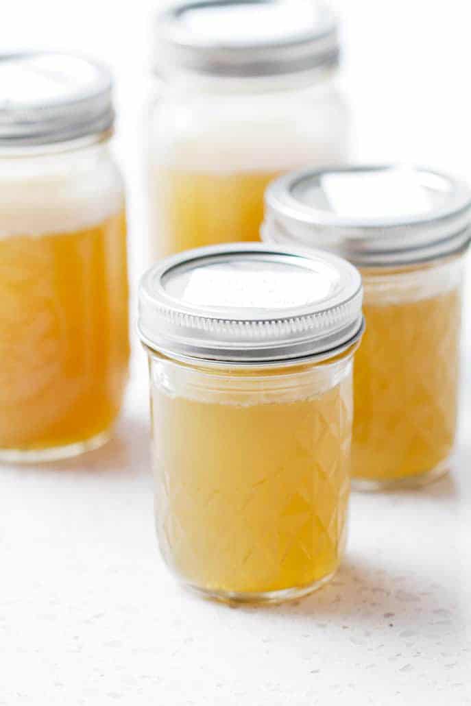 homemade chicken broth