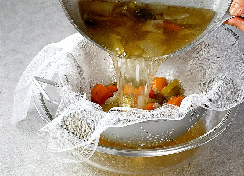 strain and freeze the broth