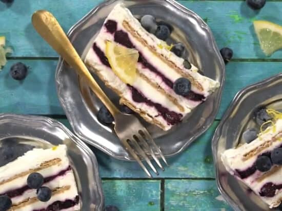 blueberry lemon icebox cake