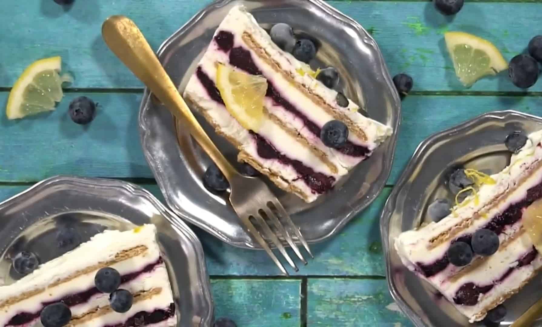 blueberry lemon icebox cake