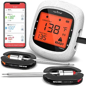 nutrichef smart bluetooth bbq grill thermometer