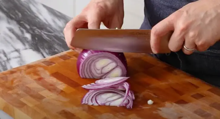 slice onions