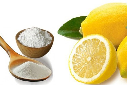 baking soda with lemon juice