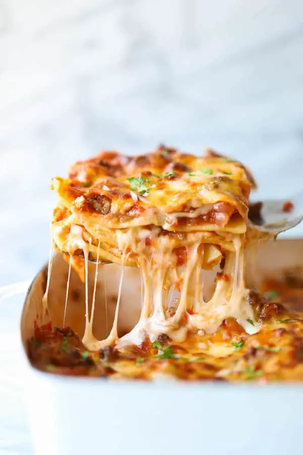 cheesy lasagna