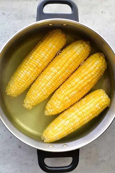 cooking the corn