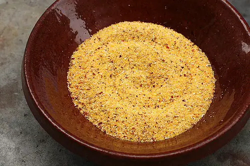 cornmeal with black specks