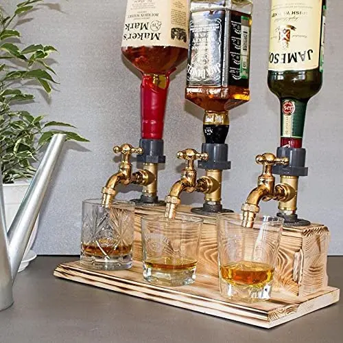 faucet shaped liquor dispenser
