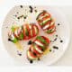 hasselback caprese tomatoes