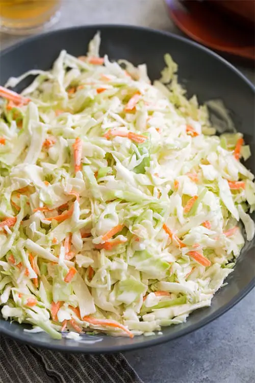 homemade coleslaw