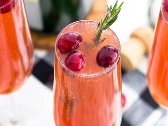 Cranberry Orange Mimosas