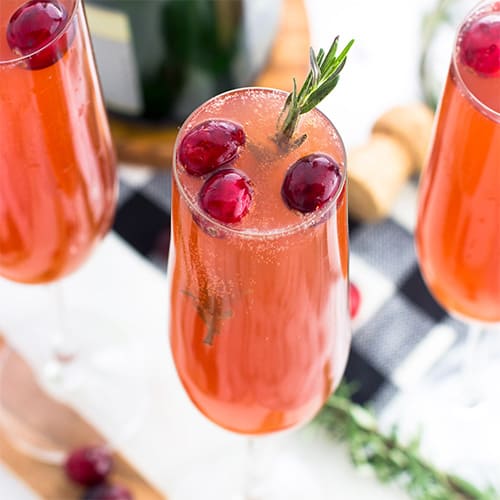 cranberry orange mimosas