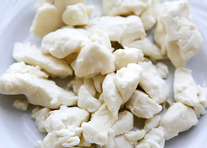 cut the curd into your preferred shapes