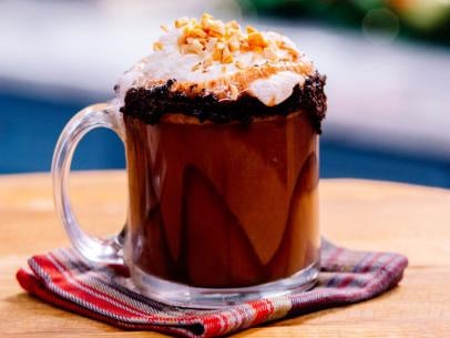 hazelnut chocolate-toffee latte