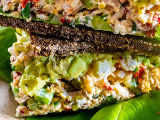 healthy avocado chicken salad recipe