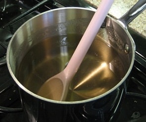 making the syrup