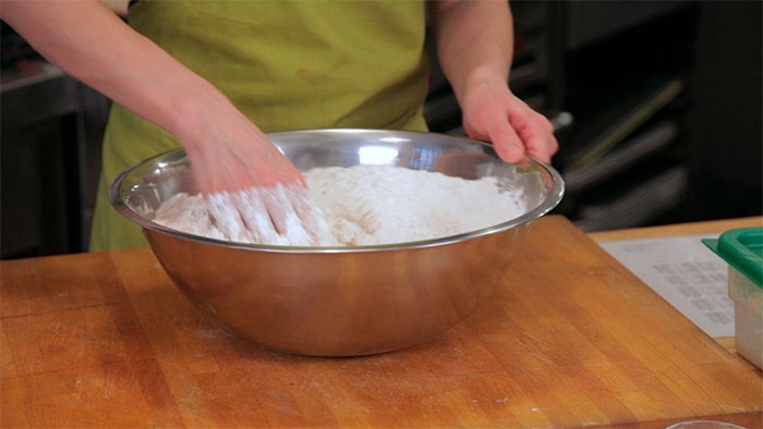 mix the dough ingredients