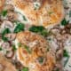 one-pan mushroom and spinach chicken