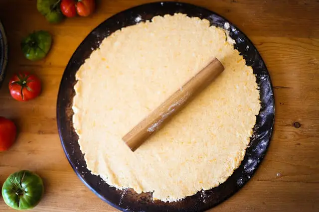 preparing the dough of pie