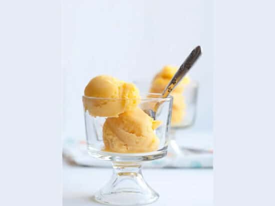 quick mango sorbet