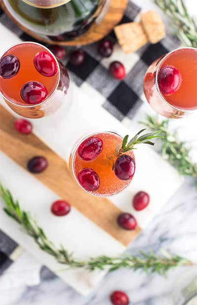  serving refreshing cranberry orange mimosa