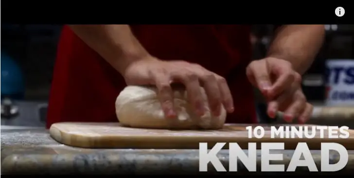 10 minutes knead