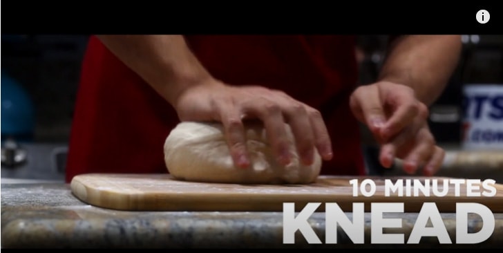 10 minutes knead