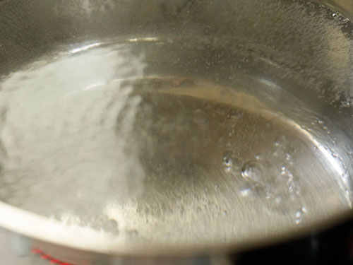 boiling water