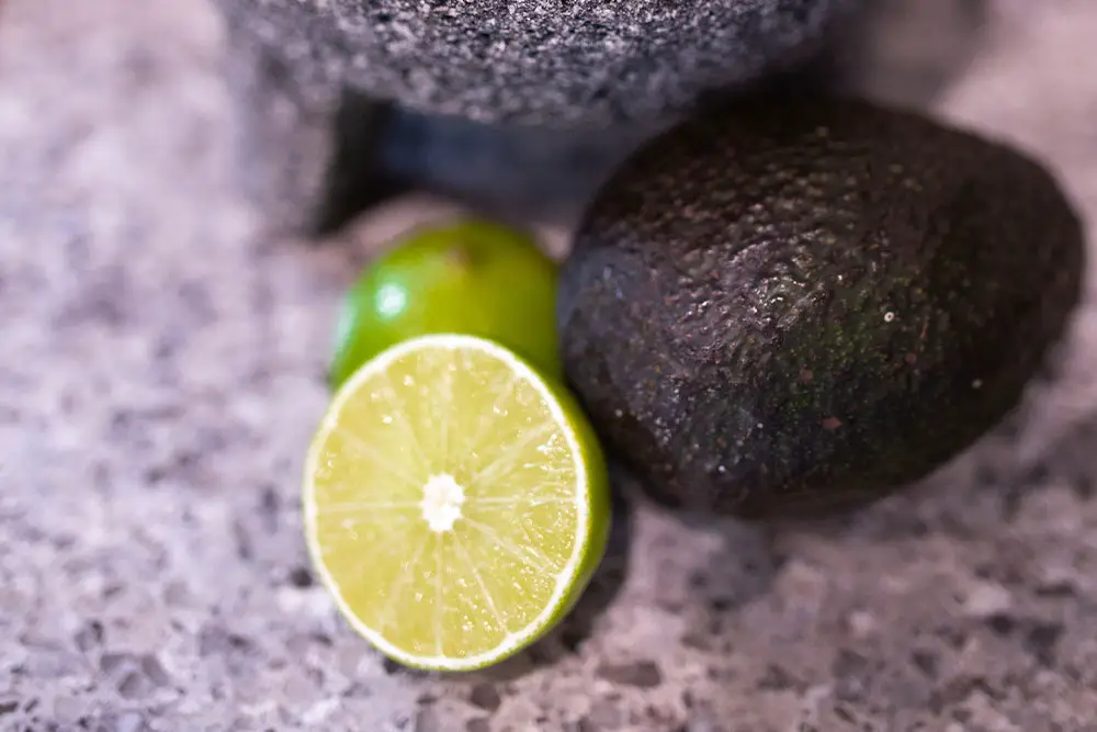 avocado and lime