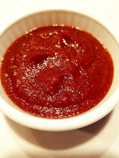 pizza sauce on a bowl