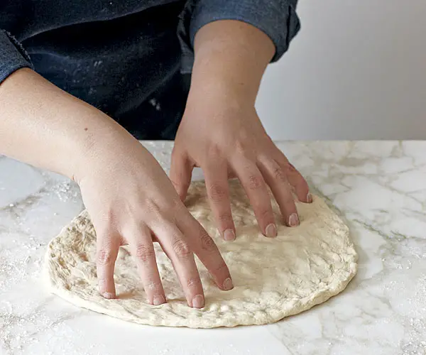 stretch out the dough