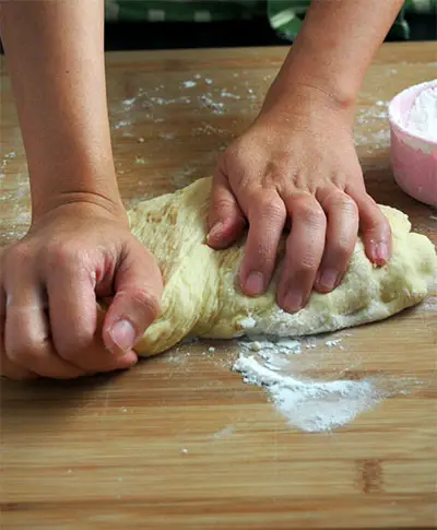 knead the dough ball