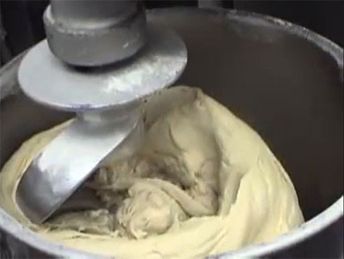 mixing the dough