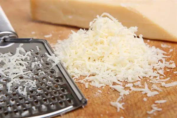 grate parmesan cheese