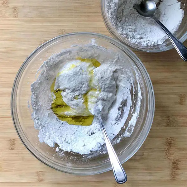 preparing the dough