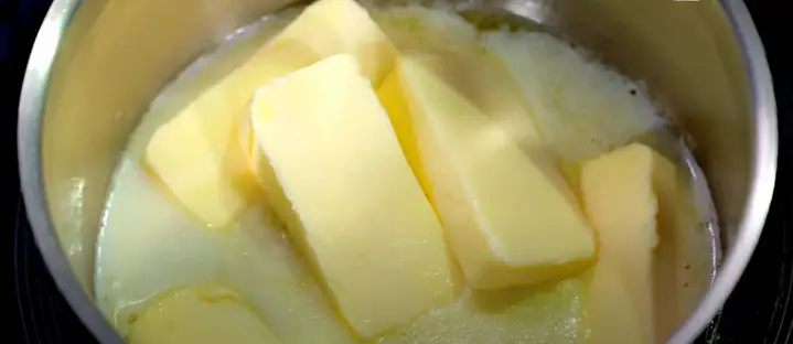 melting the butter